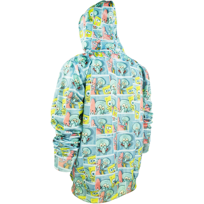 Sudadera hoodie cerrada con gorro - Bob esponja azul