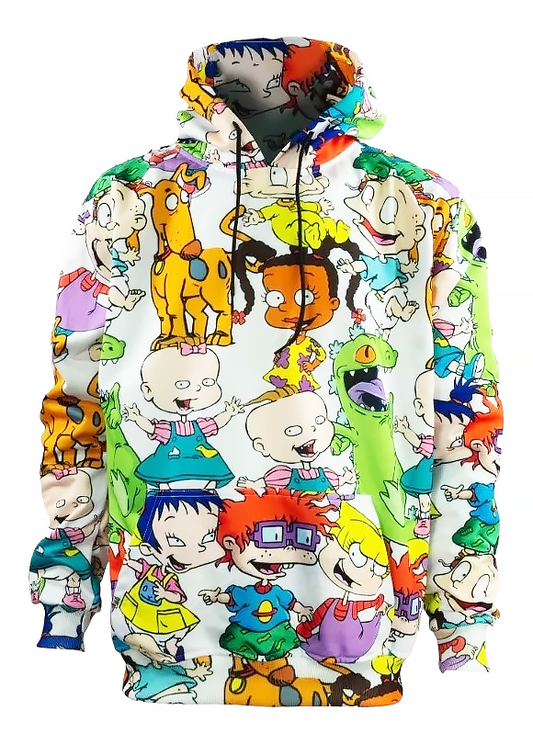 Sudadera hoddie cerrada con gorro blanca - Rugrats