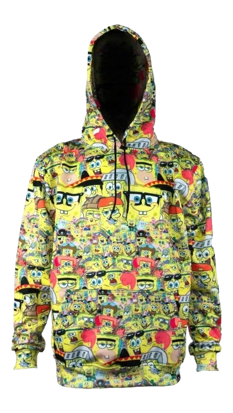 Sudadera hoddie cerrada con gorro - Bob esponja