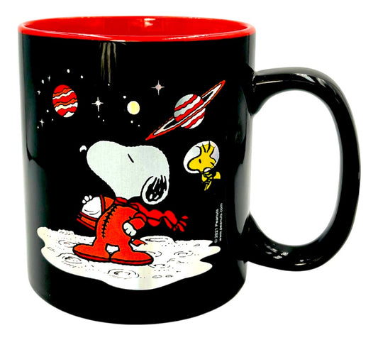 Taza holográfica Snoopy astronauta