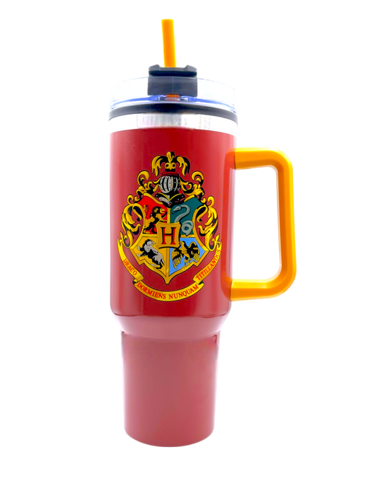 Termo Doble Pared Vaso Térmico Con Popote Harry Potter