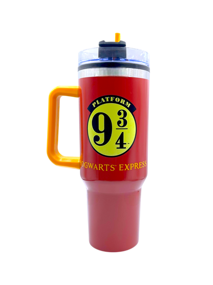 Termo Doble Pared Vaso Térmico Con Popote Harry Potter