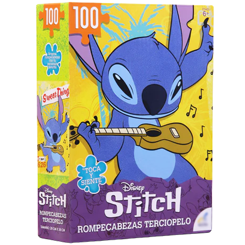 Rompecabezas con terciopelo de Stitch