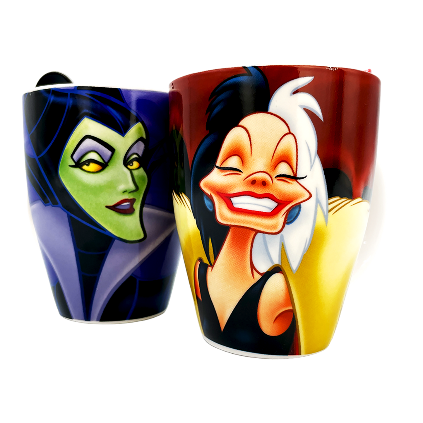 Juego de 2 tarros de porcelana Malefica y Cruella