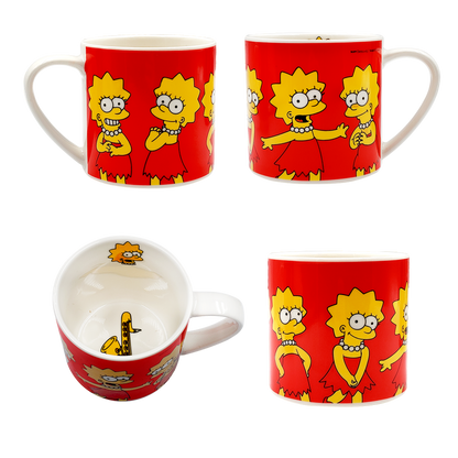 Juego de 4 tazas apilables Simpson de porcelana