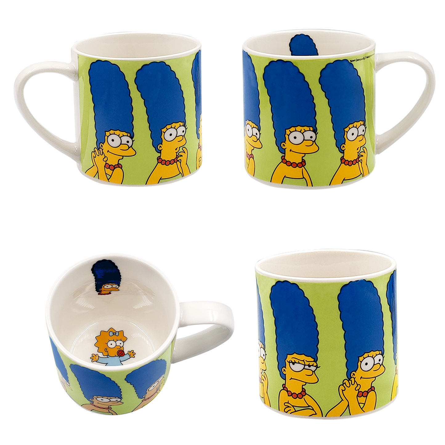 Juego de 4 tazas apilables Simpson de porcelana