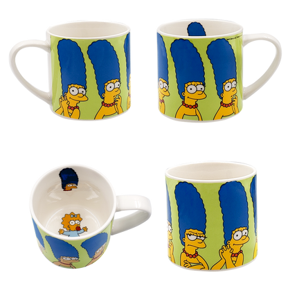 Juego de 4 tazas apilables Simpson de porcelana