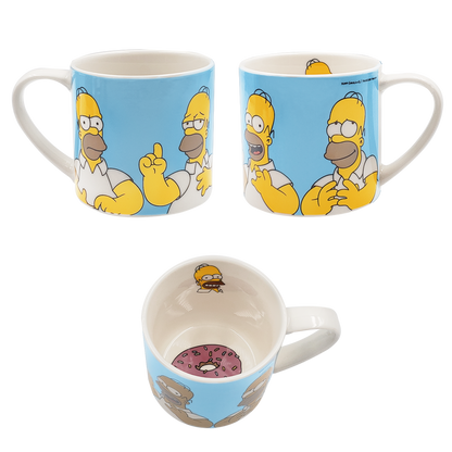 Juego de 4 tazas apilables Simpson de porcelana