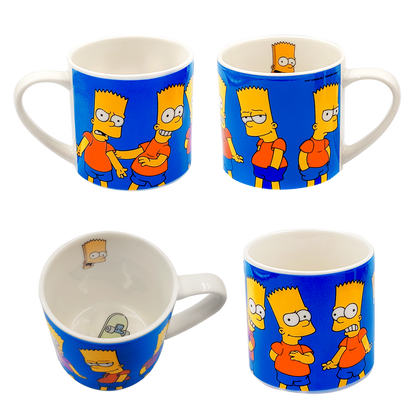 Juego de 4 tazas apilables Simpson de porcelana