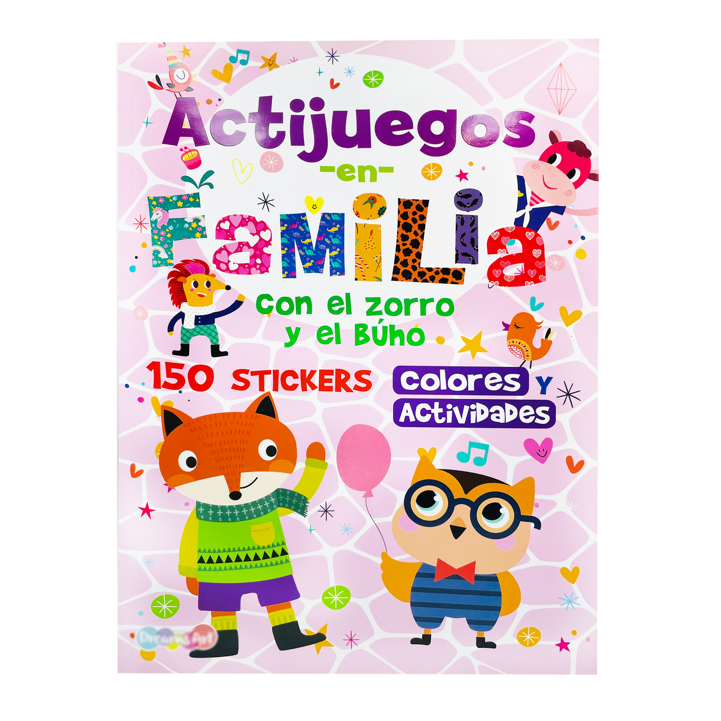 Libro de actividades, colorea con 100 stickers