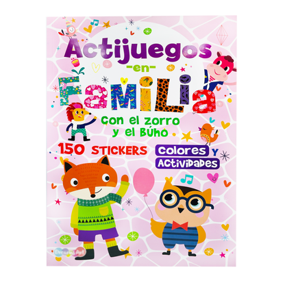 Libro de actividades, colorea con 100 stickers