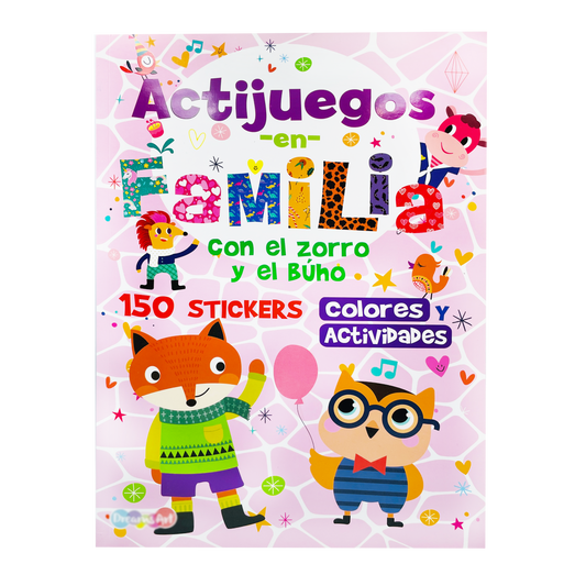 Libro de actividades, colorea con 100 stickers
