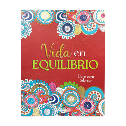 Libro para colorear mandalas - Vida en equilibrio