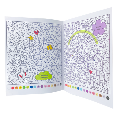 Libro para colorear por números - Hadas y sirenas