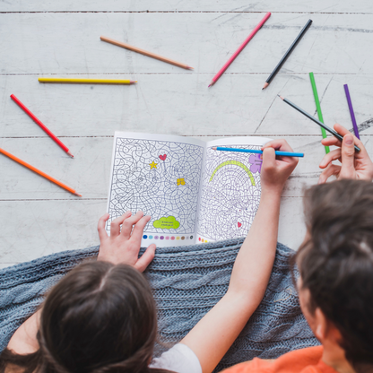 Libro para colorear por números - Hadas y sirenas