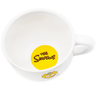 Taza jumbo Simpson blanca