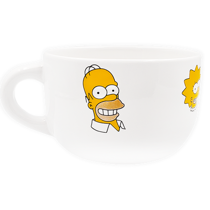 Taza jumbo Simpson blanca