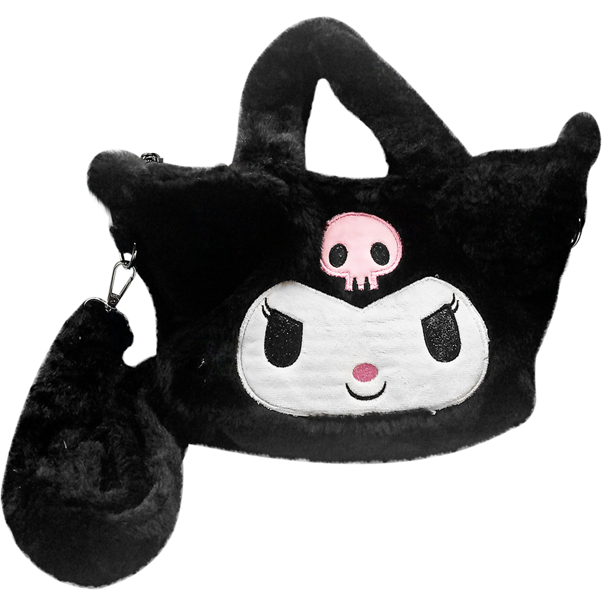 Bolsa de peluche de Kuromi - Negra