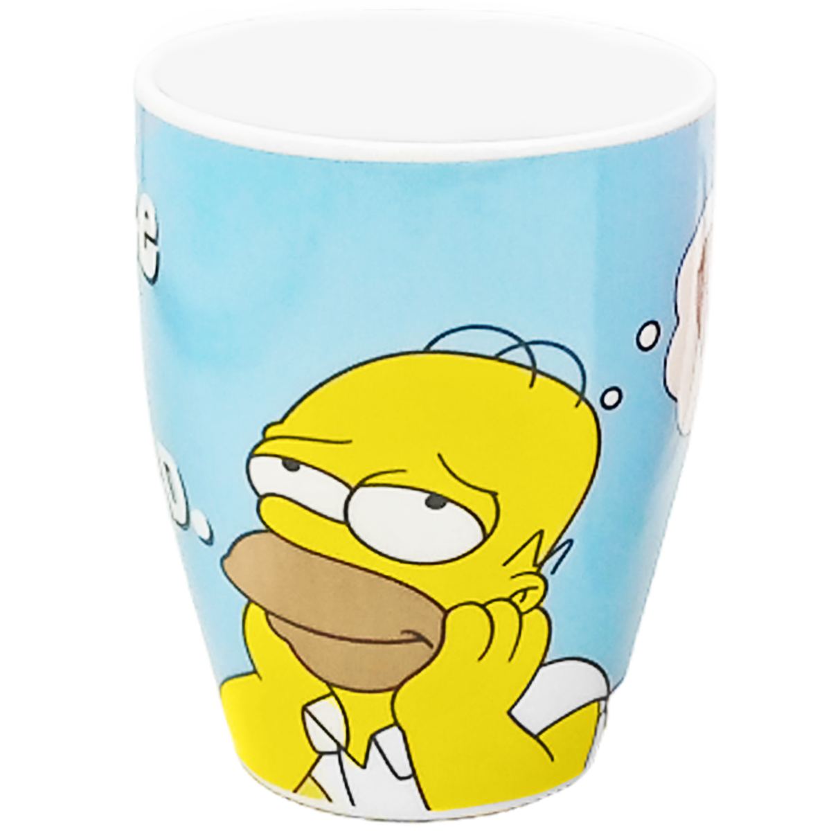 Juego de 2 Tazas de cerámica con cuchara Homero y Marge