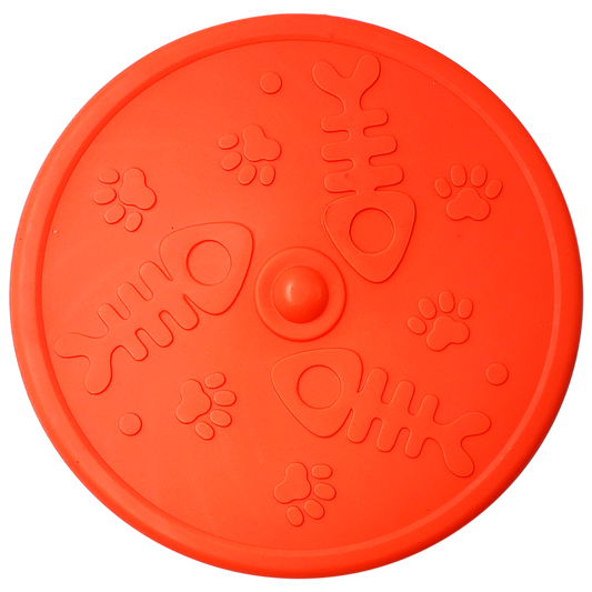 Juguete disco Frisbee para perros - Naranja neón