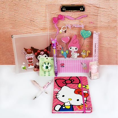 Kit de papeleria sorpresa - Hello Kitty