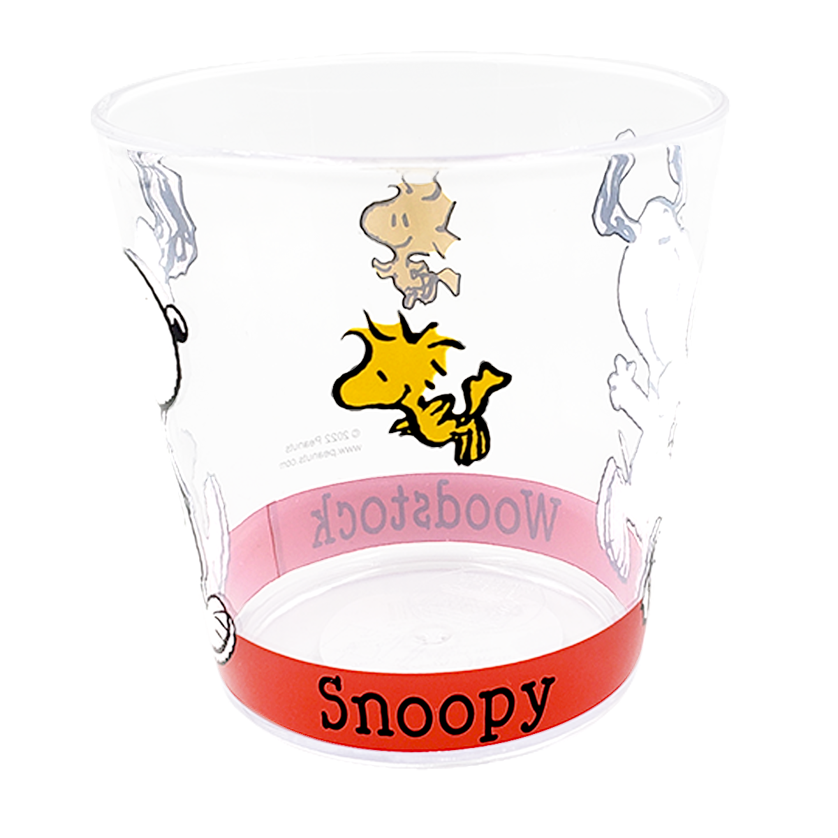 Vaso de acrilico Snoopy y Woodstock