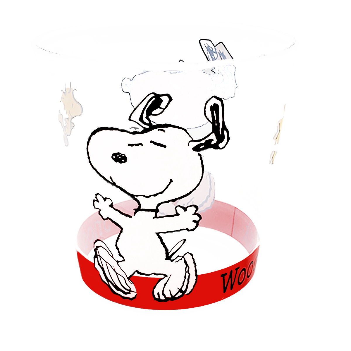 Vaso de acrilico Snoopy y Woodstock