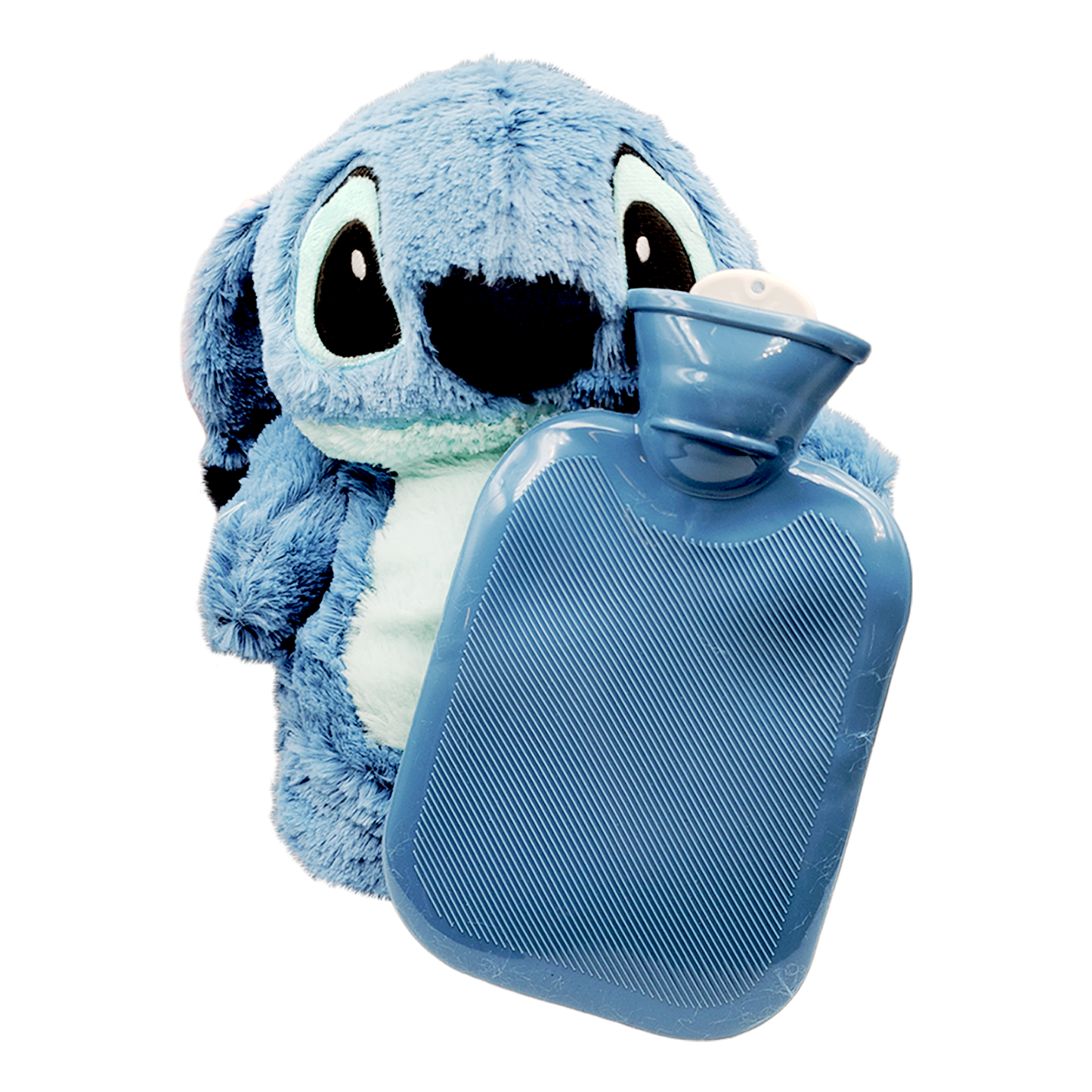 Peluche Stitch con botellita para agua caliente - cólicos