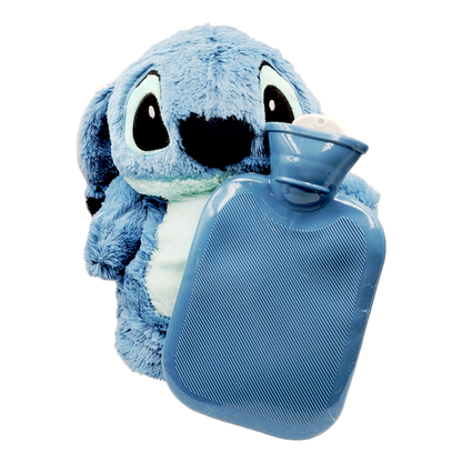 Peluche Stitch con botellita para agua caliente - cólicos