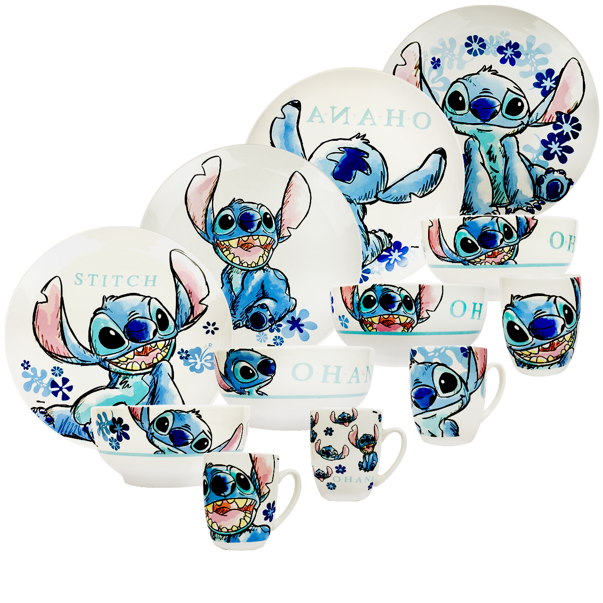 Vajilla de porcelana Stitch – Tienda Muna