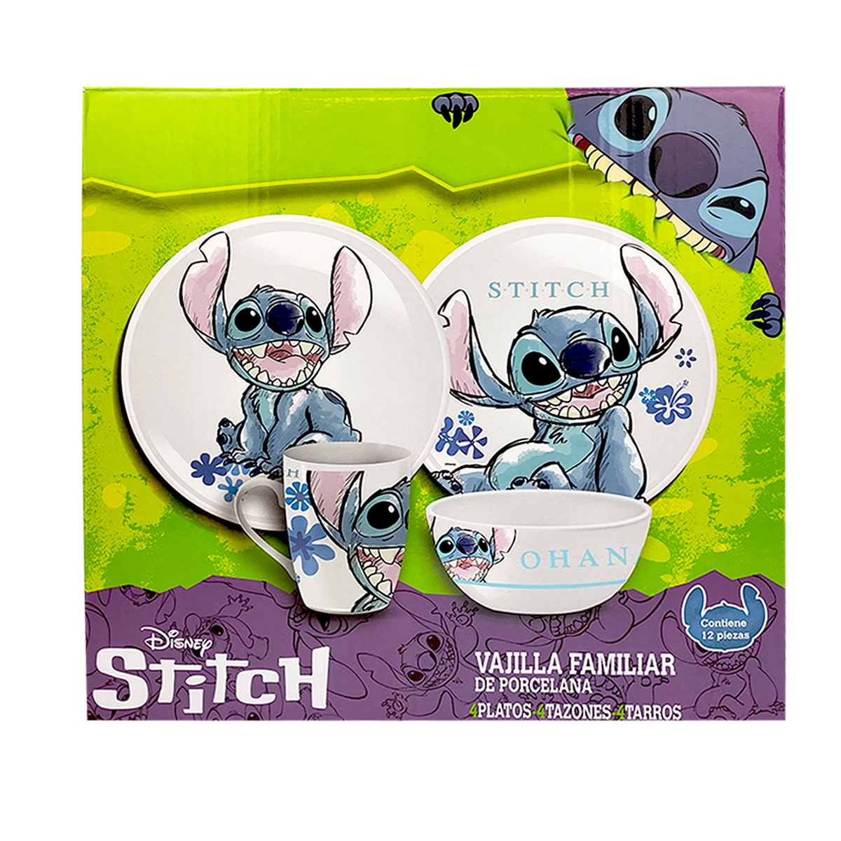 Vajilla de porcelana Stitch – Tienda Muna