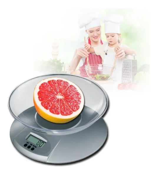 Báscula de cocina gramera con tazón alta precisión y lcd