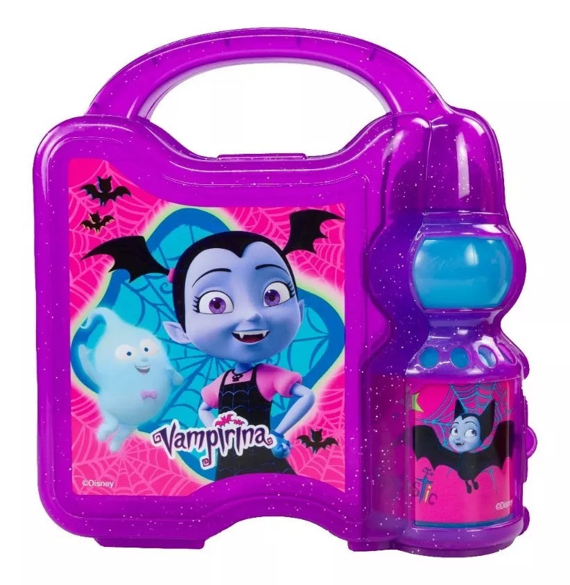 Lonchera infantil con porta vaso de plástico Vampirina