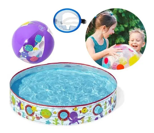 Alberca para bebés y niños + Juguete visor + pelota