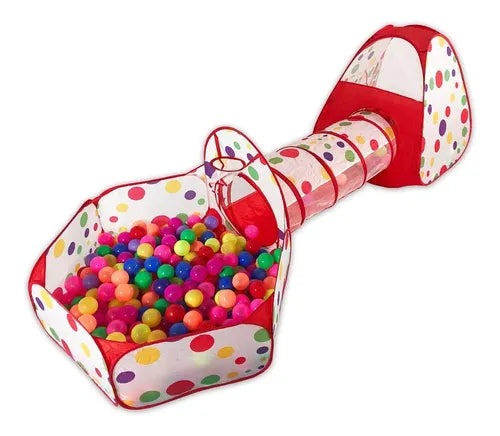 Alberca pelotas Tunel Casa de juegos para beb Incluye pelotas