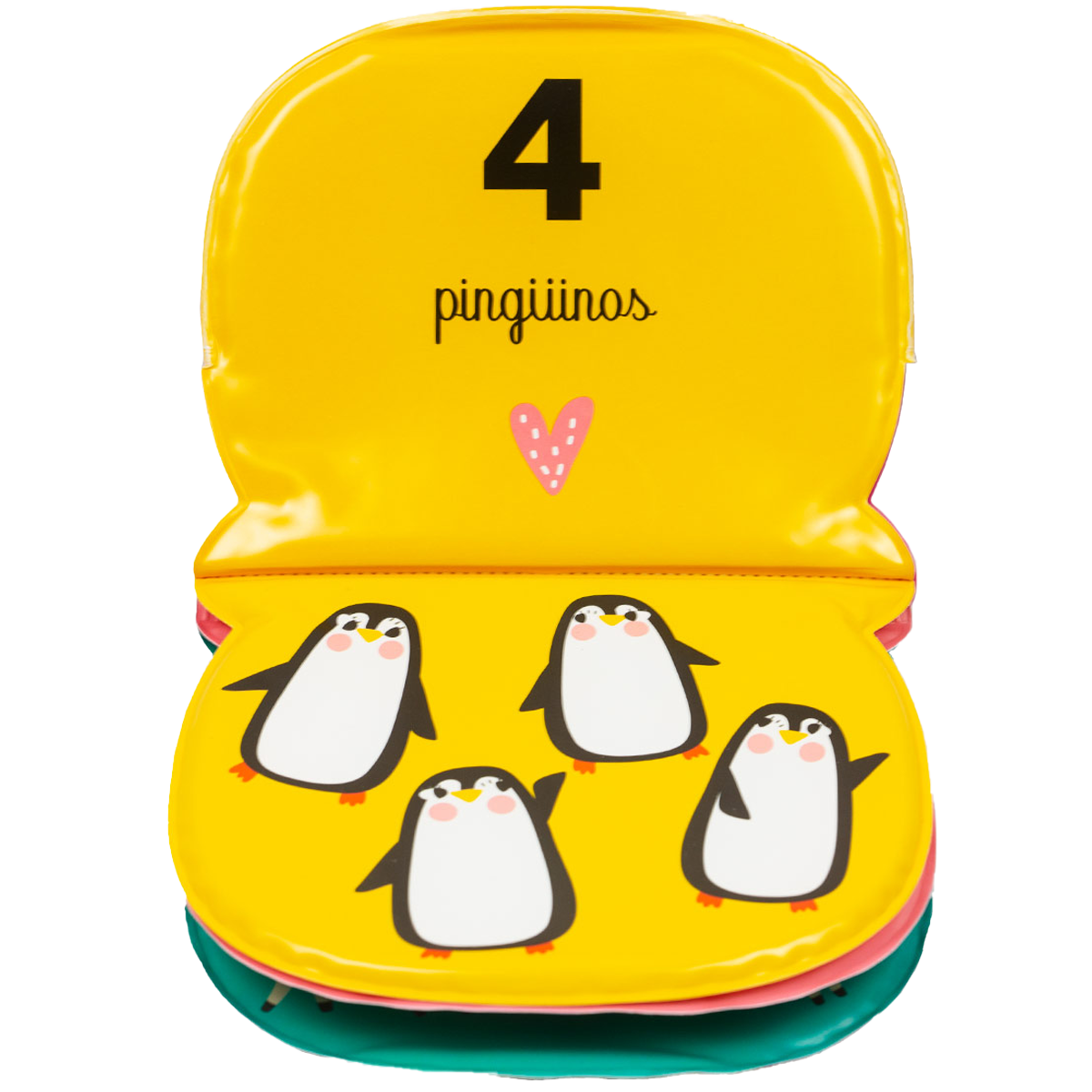 Set de 4 libros infantiles de plástico, para baño