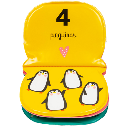 Set de 4 libros infantiles de plástico, para baño